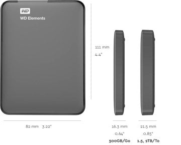 WD Elements 1 TB 2.5' USB 3.0 Taşınabilir Disk