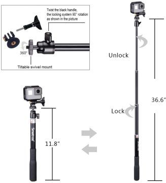 Smatree SmaPole Q3S Monopod / Tripod