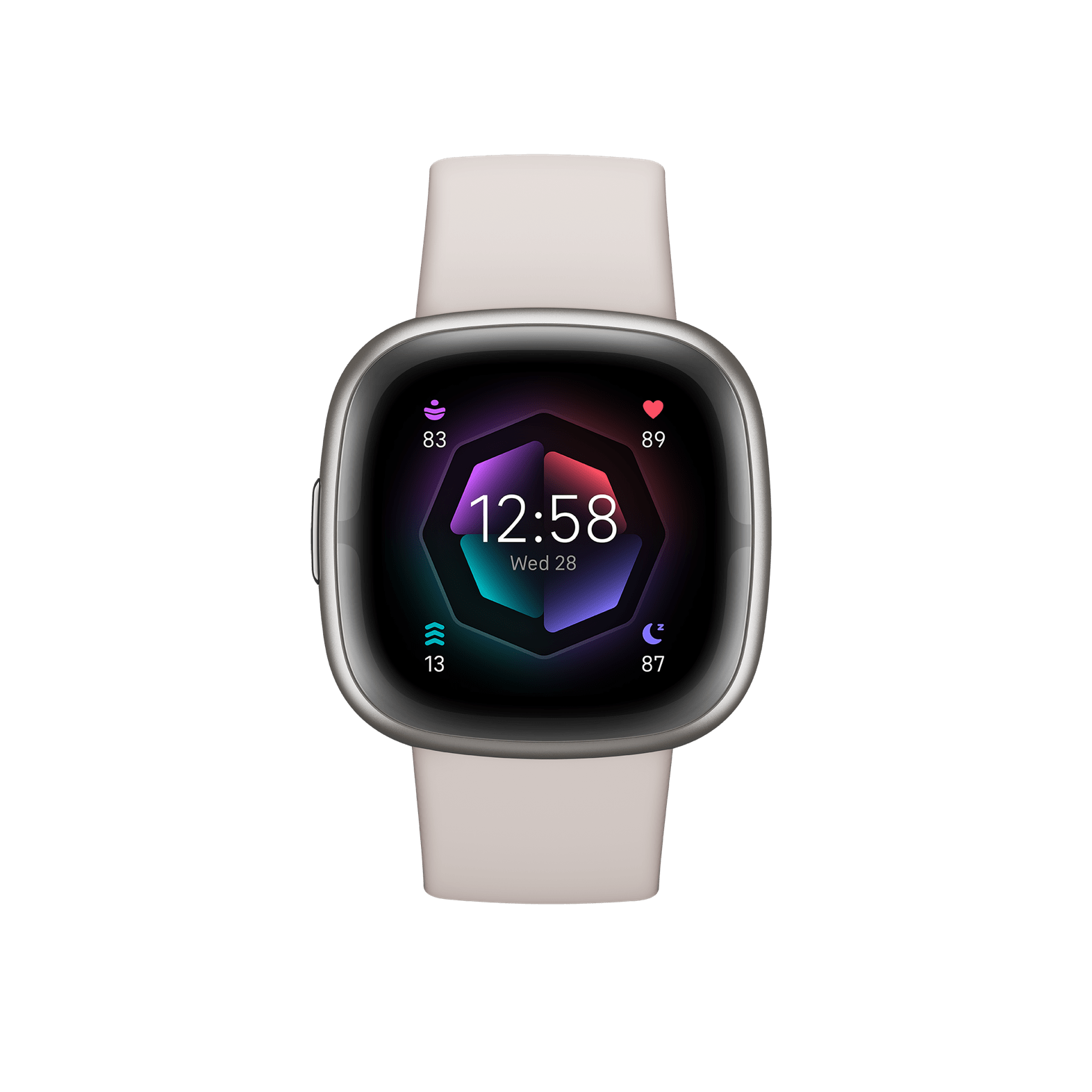 Fitbit Sense 2 Akıllı Saat (Platinyum-Ay Beyazı)