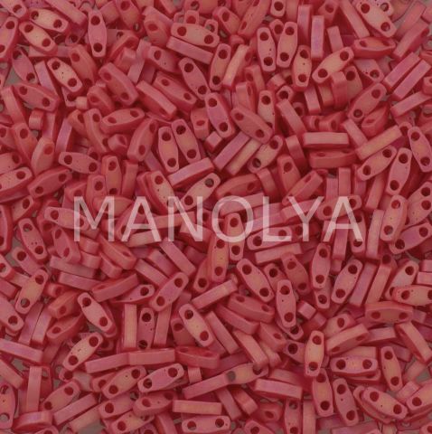 QTL408FR Miyuki Quarter Tila Matte Opaque Dark Red AB (Çeyrek Tila 408FR)