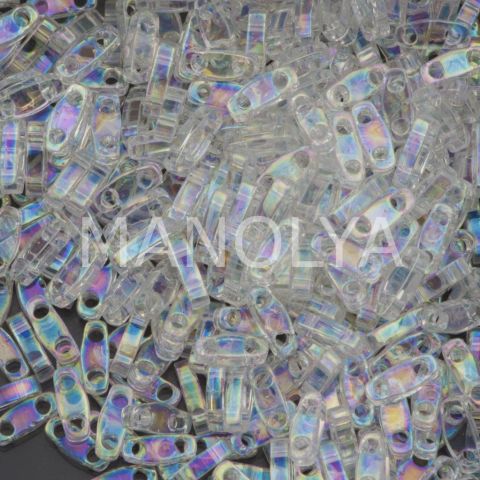 QTL250 Miyuki Quarter Tila Crystal Rainbow (Çeyrek Tila 250)