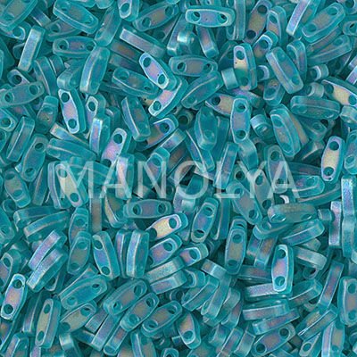 QTL2405FR Miyuki Quarter Tila Matte Transparent Teal AB (Çeyrek Tila 2405FR)