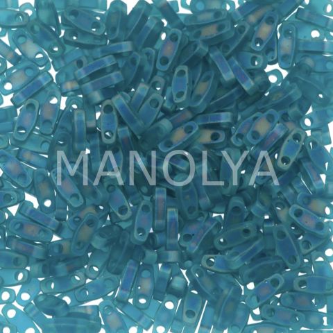 QTL2405FR Miyuki Quarter Tila Matte Transparent Teal AB (Çeyrek Tila 2405FR)
