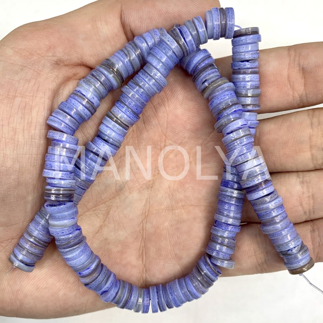 8mm. AÇIK MAVİ SEDEF DİZİ