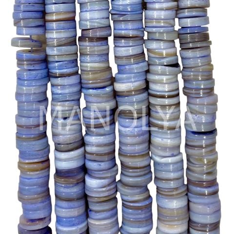 8mm. AÇIK MAVİ SEDEF DİZİ