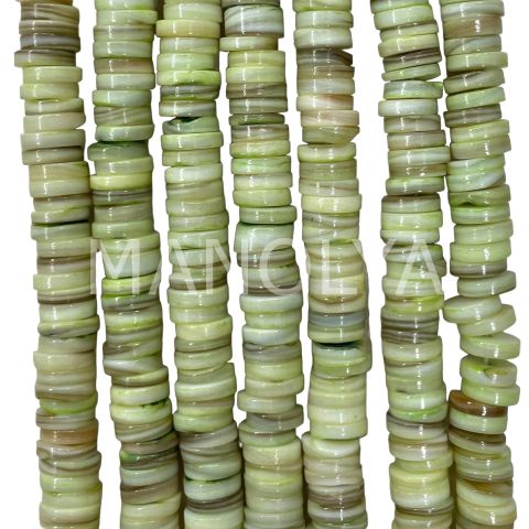 8mm. FISTIK YEŞİL SEDEF DİZİ