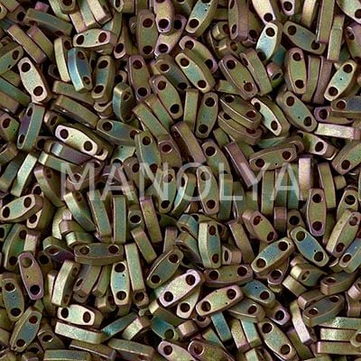 QTL2035 Miyuki Quarter Tila Matte Metallic Khaki Iris (Çeyrek Tila 2035)