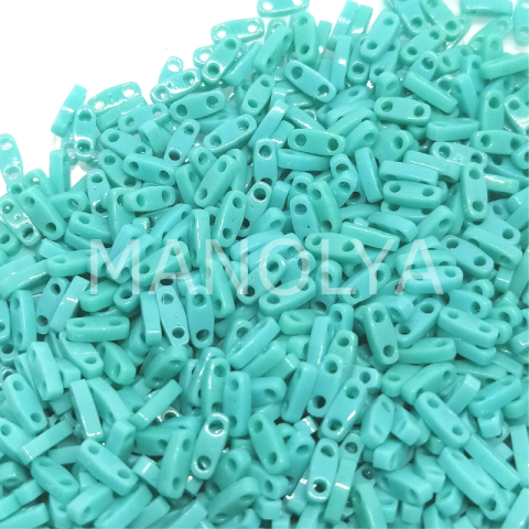QTL412 Miyuki Quarter Tila Opaque Turquoise (Çeyrek Tila 412)