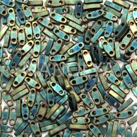 QTL2008 Miyuki Quarter Tila Matte Metallic Patina Iris (Çeyrek Tila 2008)