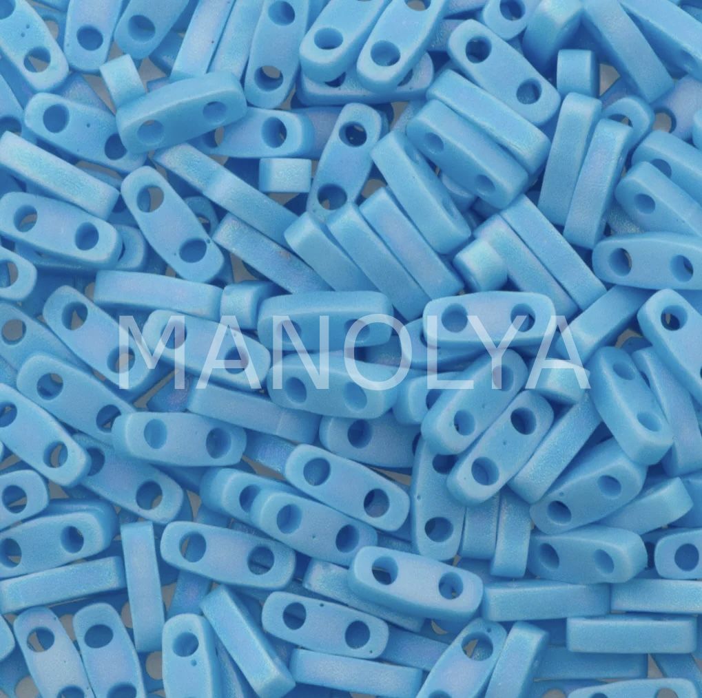 QTL413FR Miyuki Quarter Tila Matte Opaque Turquoise Blue AB (Çeyrek Tila 413FR)