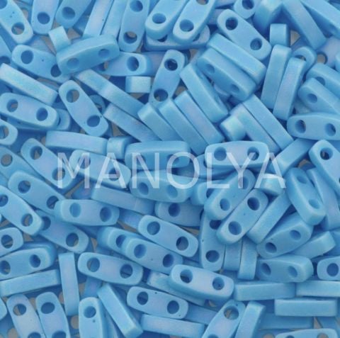 QTL413FR Miyuki Quarter Tila Matte Opaque Turquoise Blue AB (Çeyrek Tila 413FR)