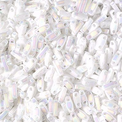 QTL471 Miyuki Quarter Tila White Pearl AB (Çeyrek Tila 471)