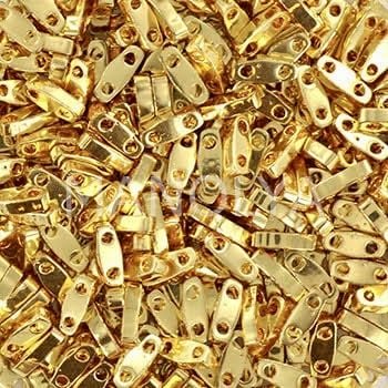 QTL191 Miyuki Quarter Tila 24KT Gold Plated (Çeyrek Tila 191)