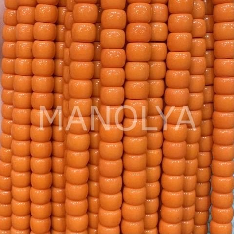 6x8mm. TURUNCU SİLİNDİR KRİSTAL