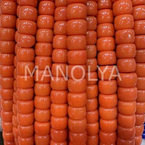 6x8mm. KOYU TURUNCU SİLİNDİR KRİSTAL