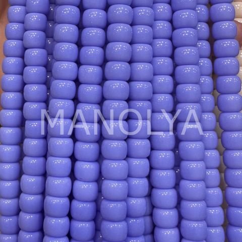 6x8mm. LİLA/EFLATUN SİLİNDİR KRİSTAL