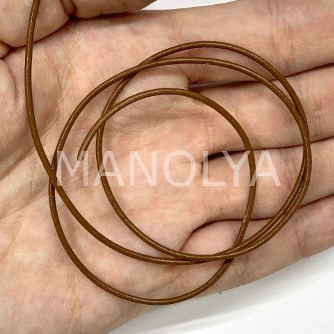 1,5mm. KAHVE DERİ