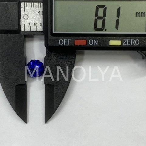 8mm. RENKLİ ZİRKONLU HAMUR TOP
