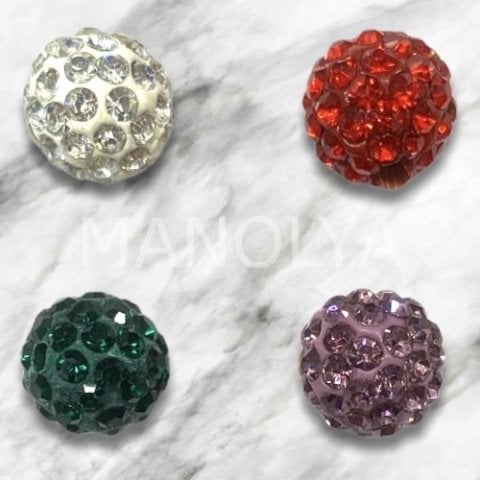 1cm. RENKLİ ZİRKONLU HAMUR TOP