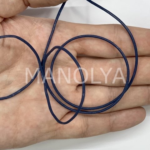 1,5mm. LACİVERT DERİ