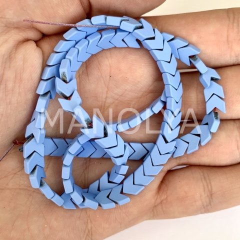 6x4mm. OK MAT MAVİ HEMATİT