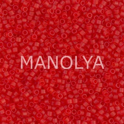 DB745-DELICA BD MATTE TRANSP LT.RED