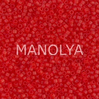 DB745-DELICA BD MATTE TRANSP LT.RED