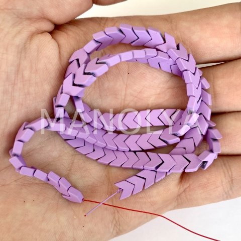 6x4mm. OK MAT LİLA HEMATİT