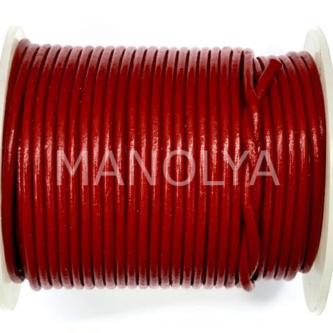 2mm. KIRMIZI DERİ