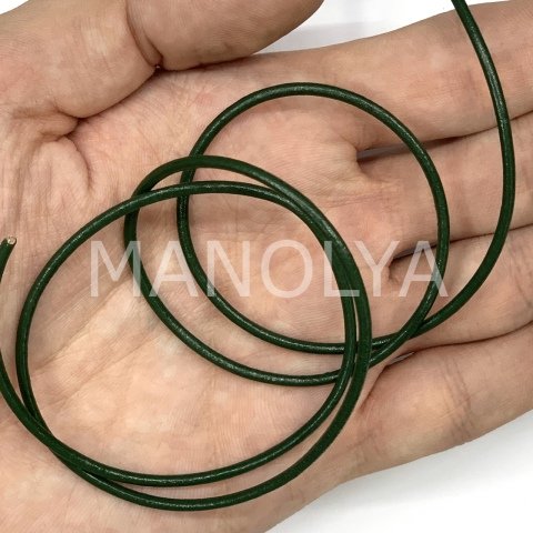 2mm. KOYU YEŞİL DERİ
