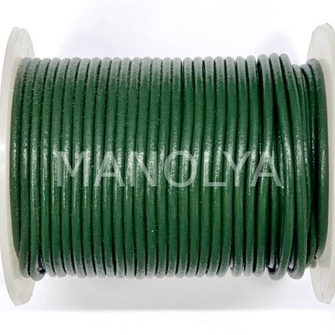 2mm. KOYU YEŞİL DERİ