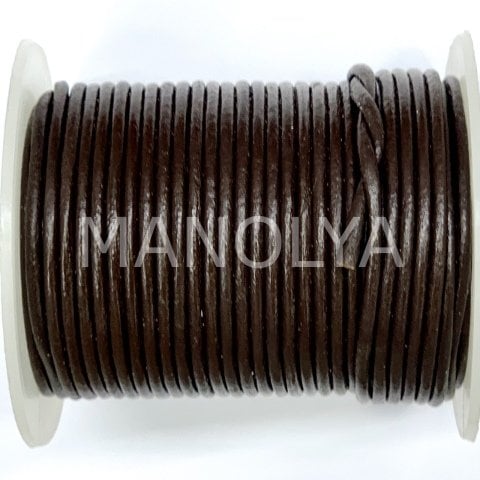 2mm. KOYU KAHVE DERİ