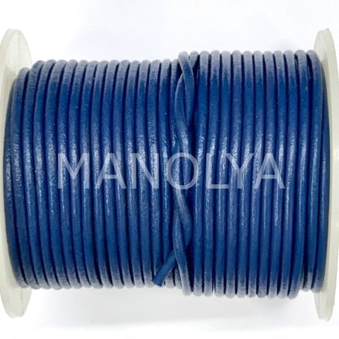 2mm. LACİVERT DERİ