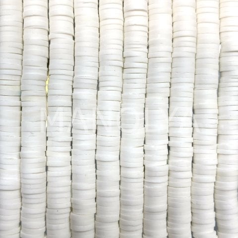 NO:52 Beyaz Fimo 6mm.