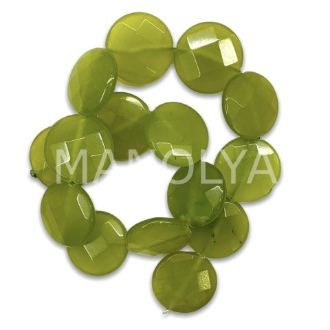 2,5cm. FASET KESİM YEŞİL CEYT