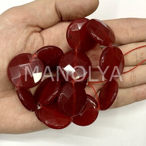 2,5cm. FASET KESİM BORDO CEYT