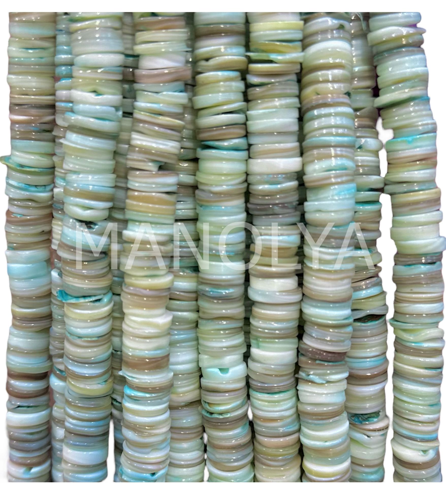 10mm. AÇIK MAVİ SEDEF DİZİ