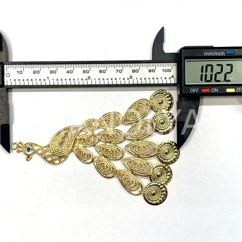 10cm. ALTIN TAVUS KUŞU