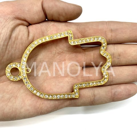 8,4cm. BÜYÜK EL ÇERÇEVE KOLYE UCU