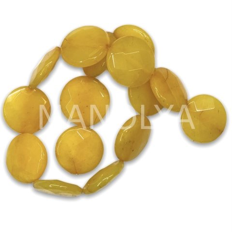 2,5cm. FASET KESİM KOYU SARI CEYT