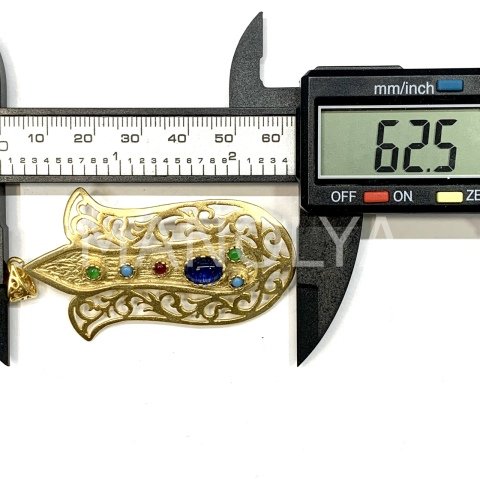 6,2cm. MİNELİ LALE KOLYE UCU