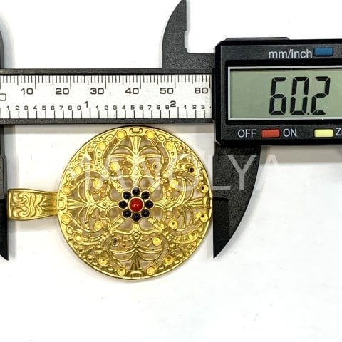 6cm. BÜYÜK YUVARLAK KOLYE UCU