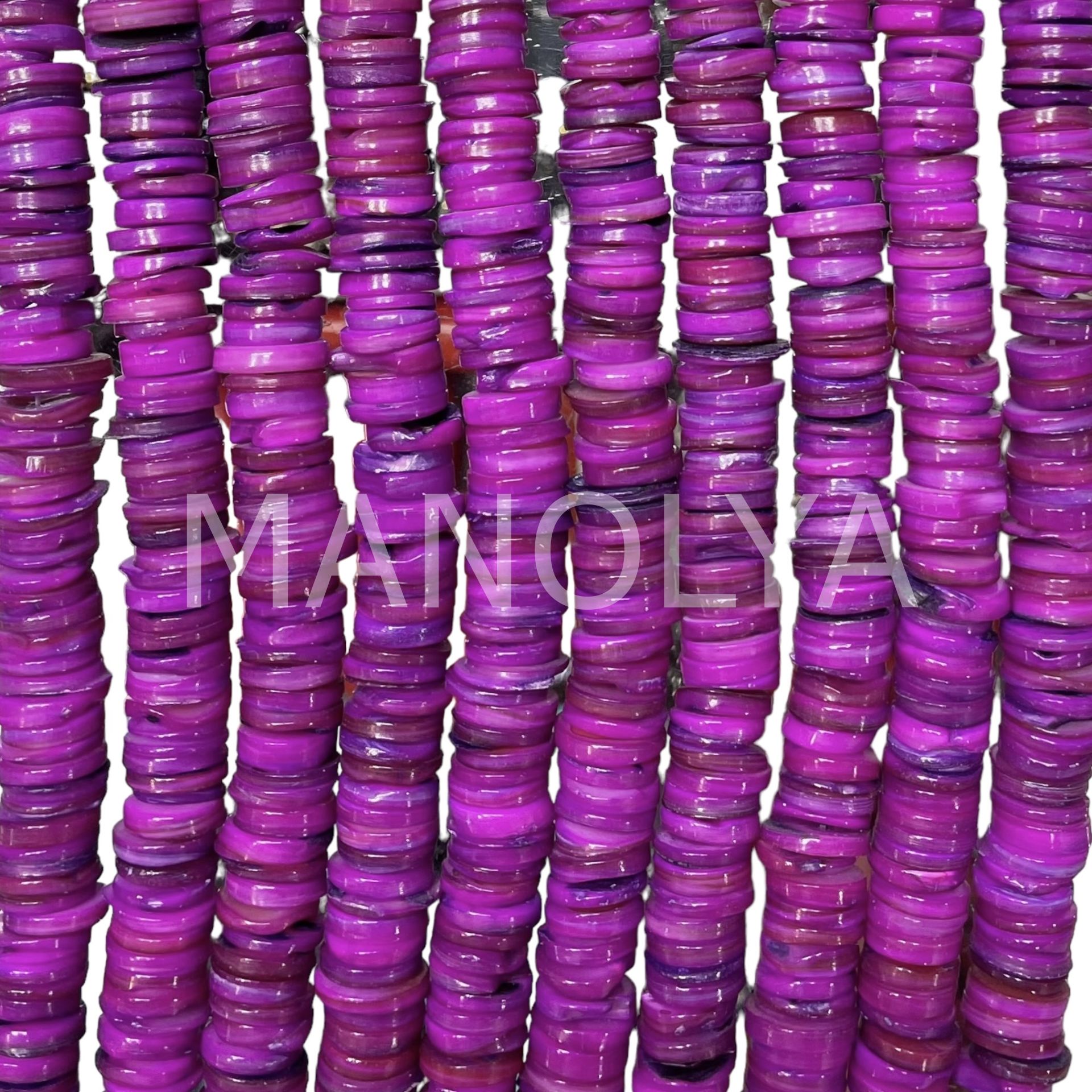 10mm. AÇIK MOR SEDEF DİZİ