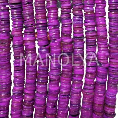 10mm. AÇIK MOR SEDEF DİZİ