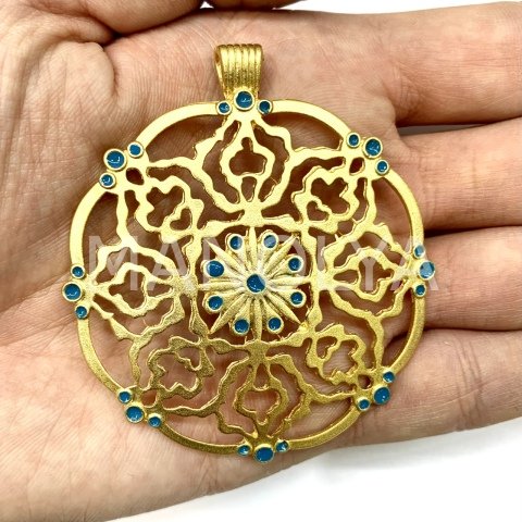 5,9cm. BÜYÜK MİNELİ DESEN KOLYE UCU