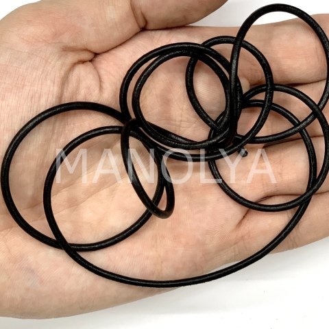 2,5mm. SİYAH DERİ