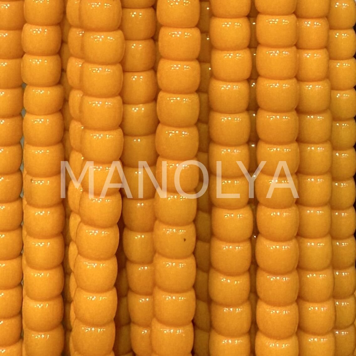 6x8mm. AÇIK TURUNCU SİLİNDİR KRİSTAL