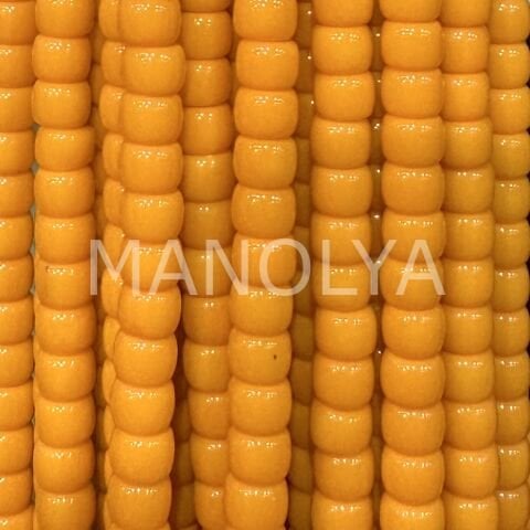 6x8mm. AÇIK TURUNCU SİLİNDİR KRİSTAL