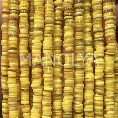 6mm. CİVCİV SARISI SEDEF DİZİ