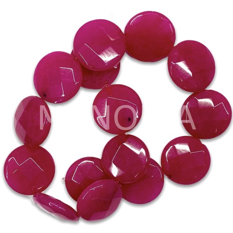 2,5cm. FASET KESİM KOYU PEMBE CEYT